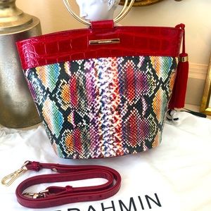 Brahmin Ember Veracruz Mod Bowie Exotic Tote